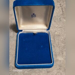 Birks Blue Velvet Jewelry Box